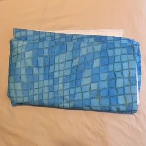 New, perfect condition: pool tile print beach towel